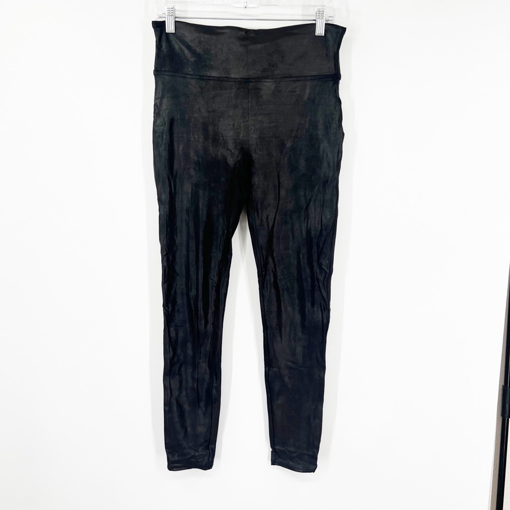 Spanx Faux Leather Black High-Waisted Leggings